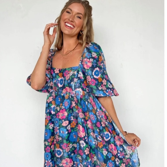 Floral cotton candy dress - Picture 4 of 7